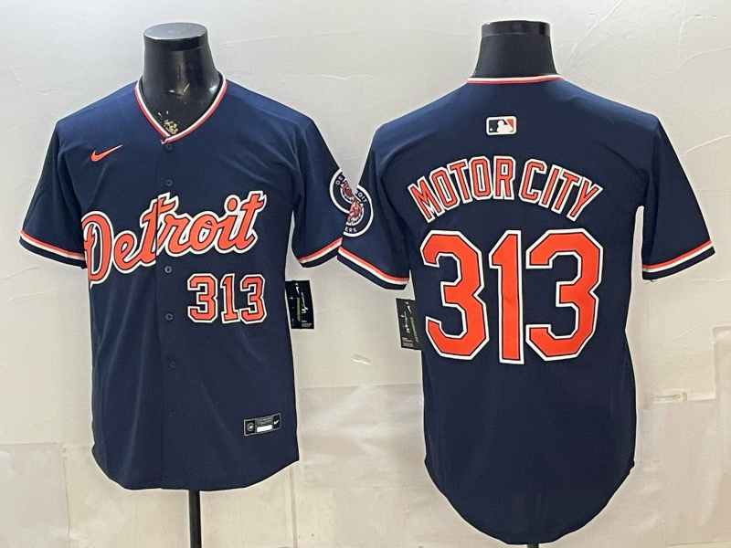 Men Detroit Tigers 313 Motorcity blue Nike 2026 MLB Jersey 0523002